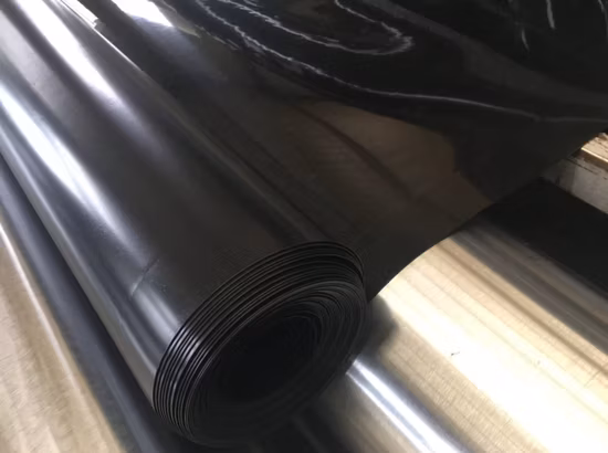 Fodera in foglio di plastica nera da 0,2 mm/0,5 mm/1,0 mm/2,0 mm Geomembrana in HDPE impermeabilizzante CE/ASTM Viring per progetti di agricoltura/diga/discarica/lago/biogas/acquacoltura