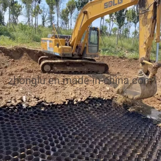 Sistema cellulare per il potenziamento del terreno Griglia di ghiaia Stabilizzatore per vialetti Geocell in HDPE Geocell