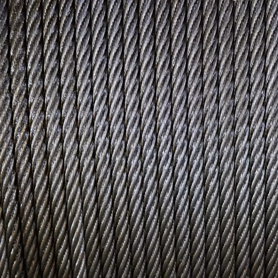 Cavo metallico d'acciaio galvanizzato o non galvanizzato cavo di 6X29f 8~120mm per il sollevamento delle gru del camion