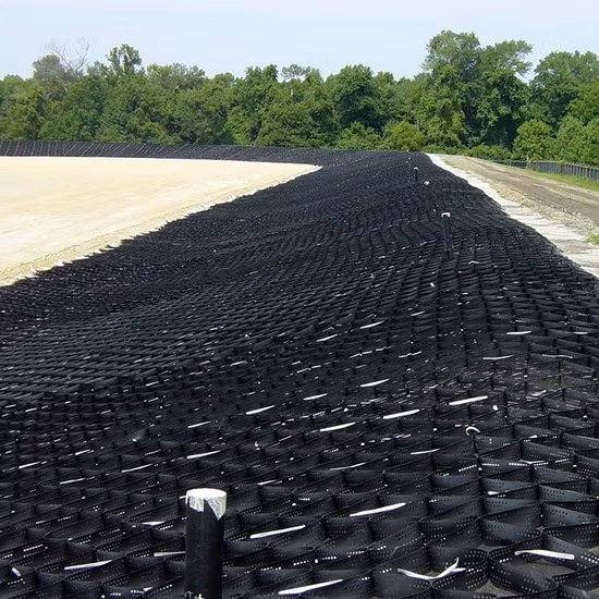 Geocell per protezione del suolo in pendenza con griglia stabilizzatrice per ghiaia in plastica HDPE da 100 mm